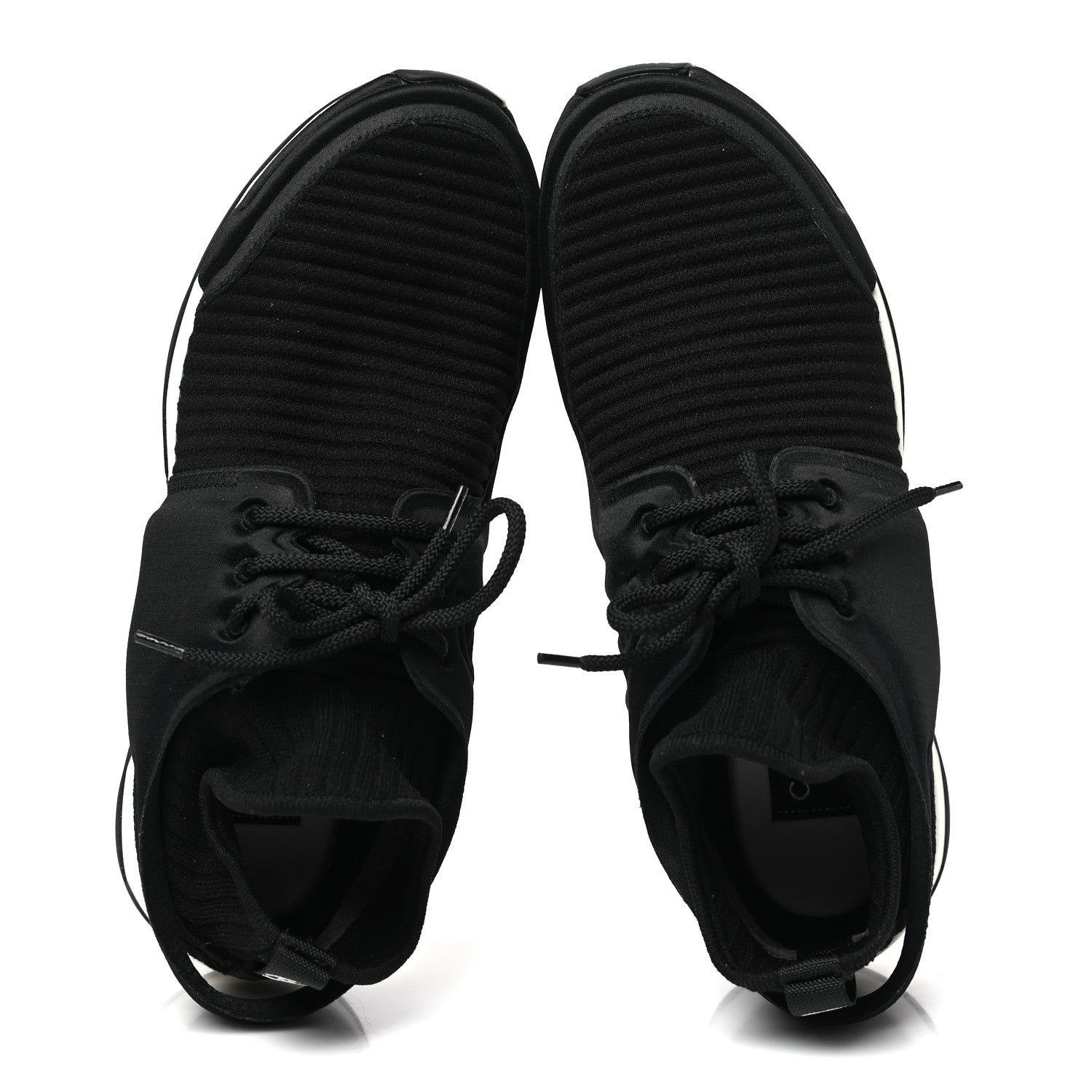 Chanel Stretch Fabric Womens CC Sneakers 40 Black 2 of 10