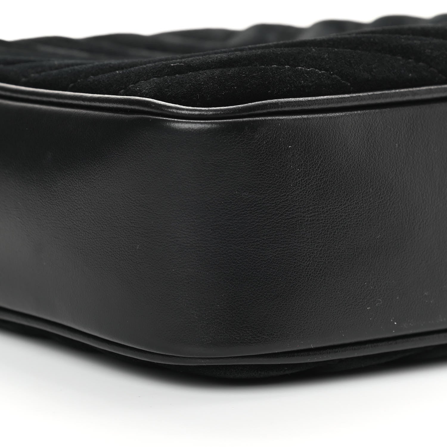 Saint Laurent Suede Calfskin Monogram Lou Camera Bag Black 9 of 14