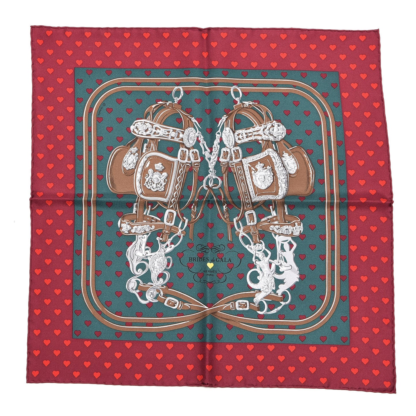Silk Brides De Gala Love Pocket Square