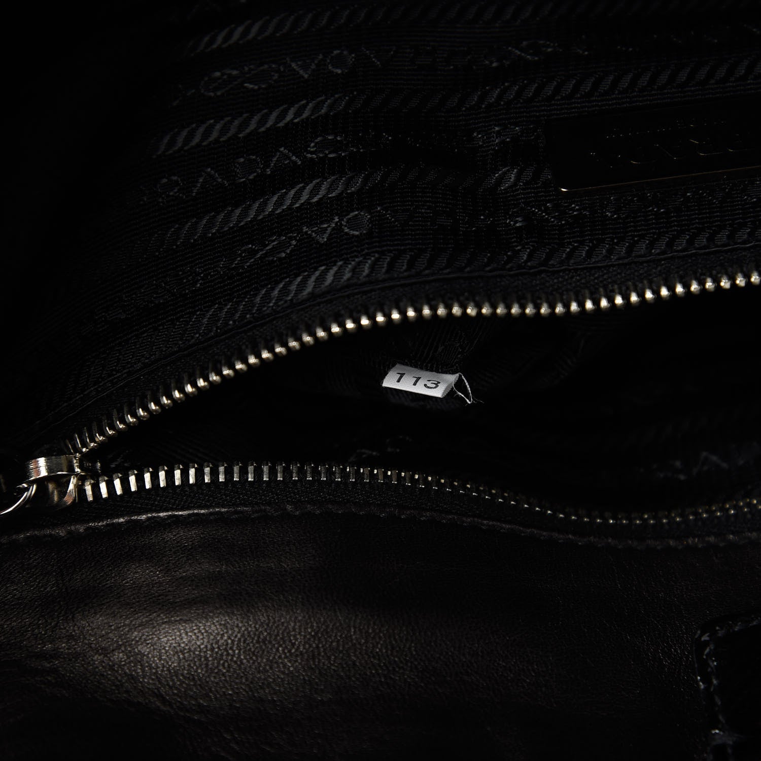 Prada Vernice Gaufre Tote Black 9 of 10