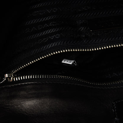Prada Vernice Gaufre Tote Black 9 of 10