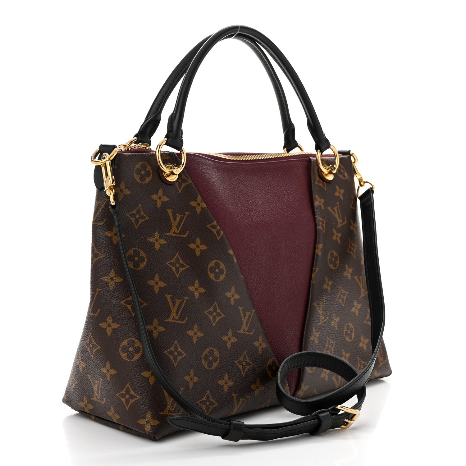 Louis Vuitton Monogram V Tote MM Bordeaux 3 of 9