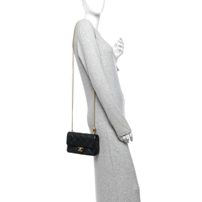 Chanel Caviar Quilted Mini Sweetheart Rectangular Flap Black 2 of 10