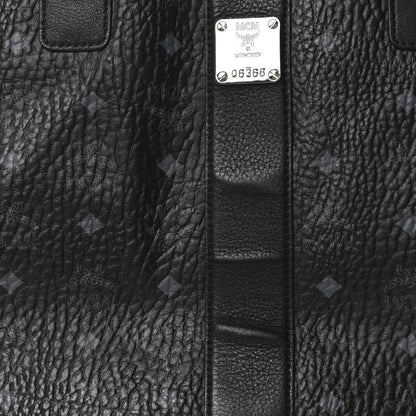 MCM Visetos Large Liz Reversible Shopper Tote Black 7 of 15