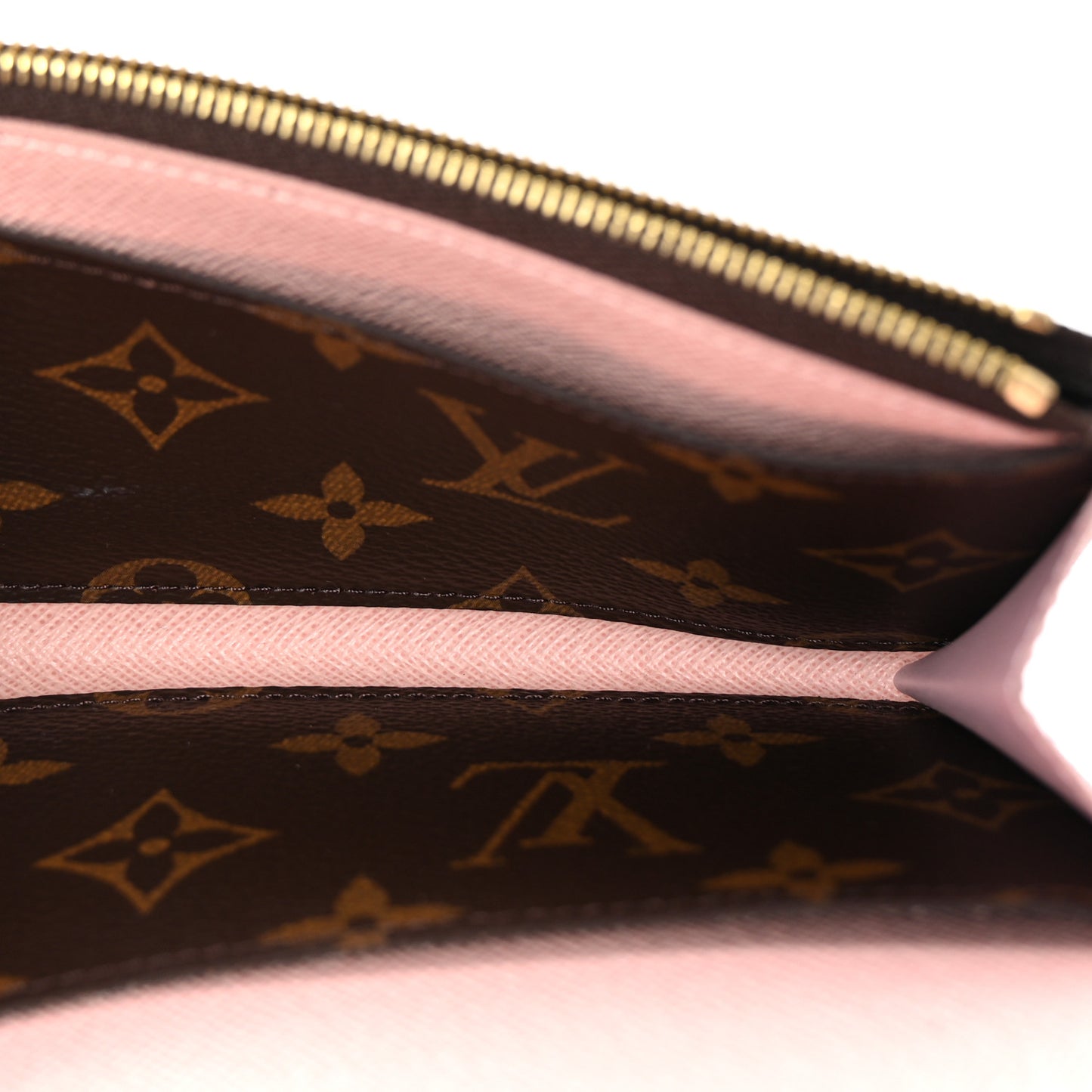 Monogram Emilie Wallet Rose Ballerine