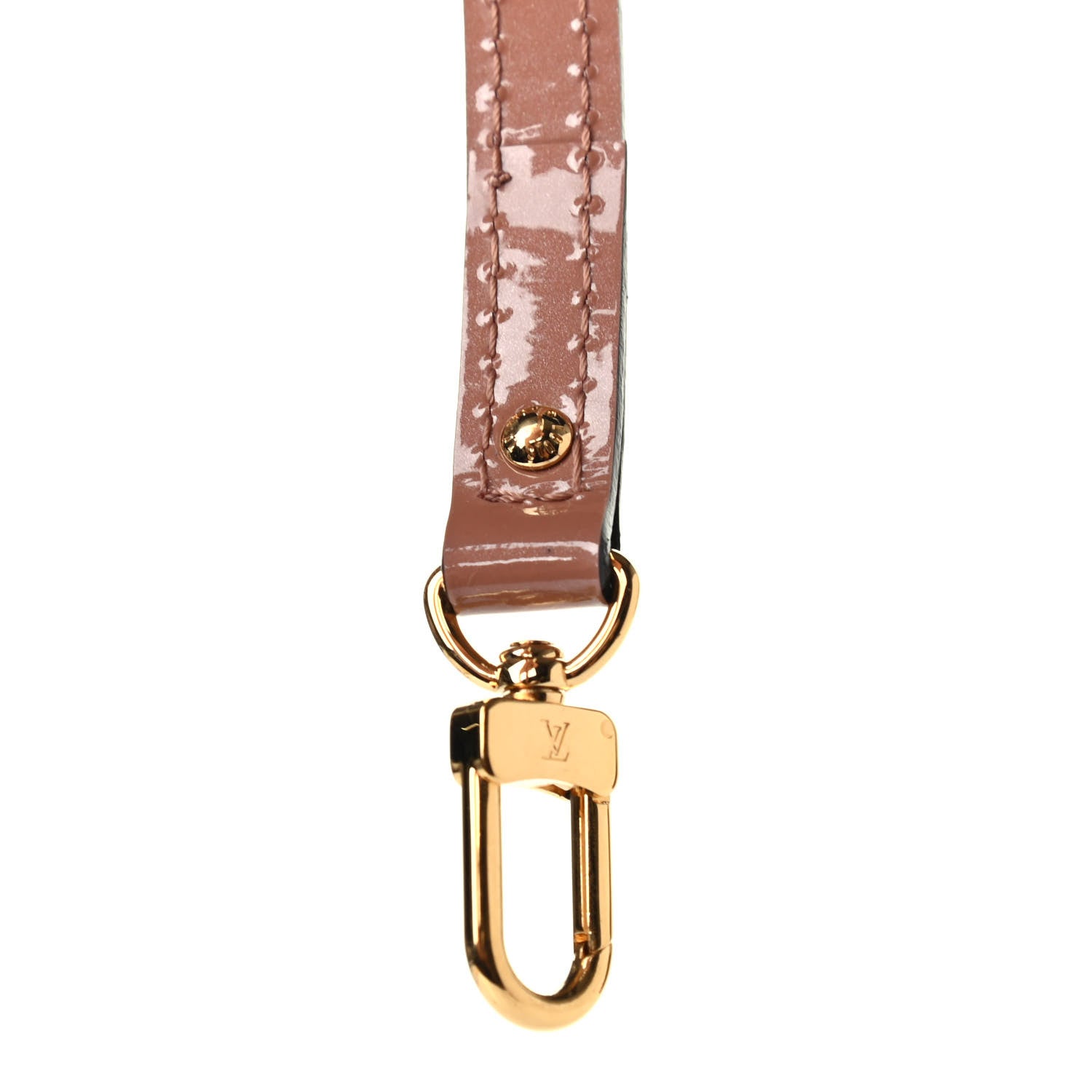 Louis Vuitton Patent 12mm Alma BB Shoulder Strap Rose Velours 3 of 3