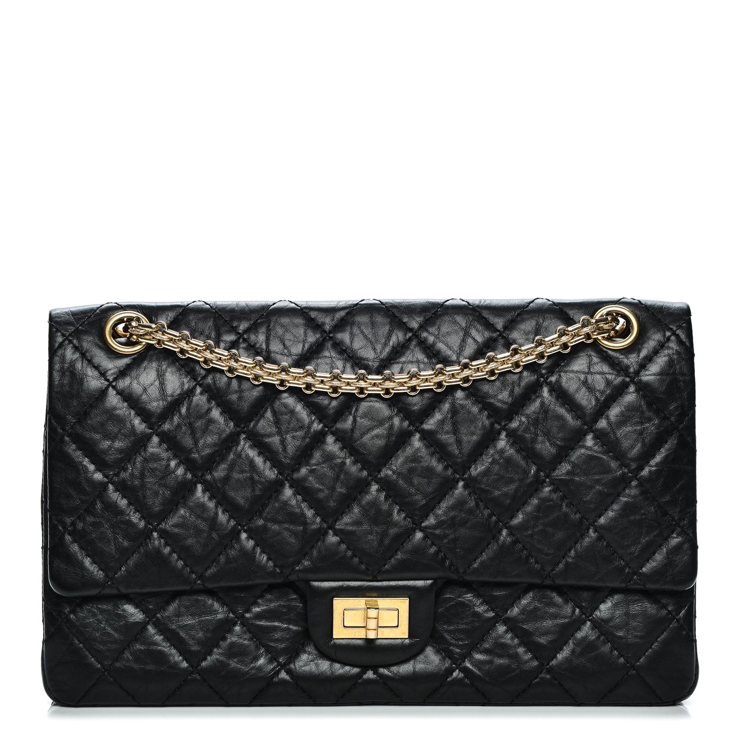 Chanel Aged Calfskin Quilted 2.55 Reissue 226 Flap Black 1 of 7