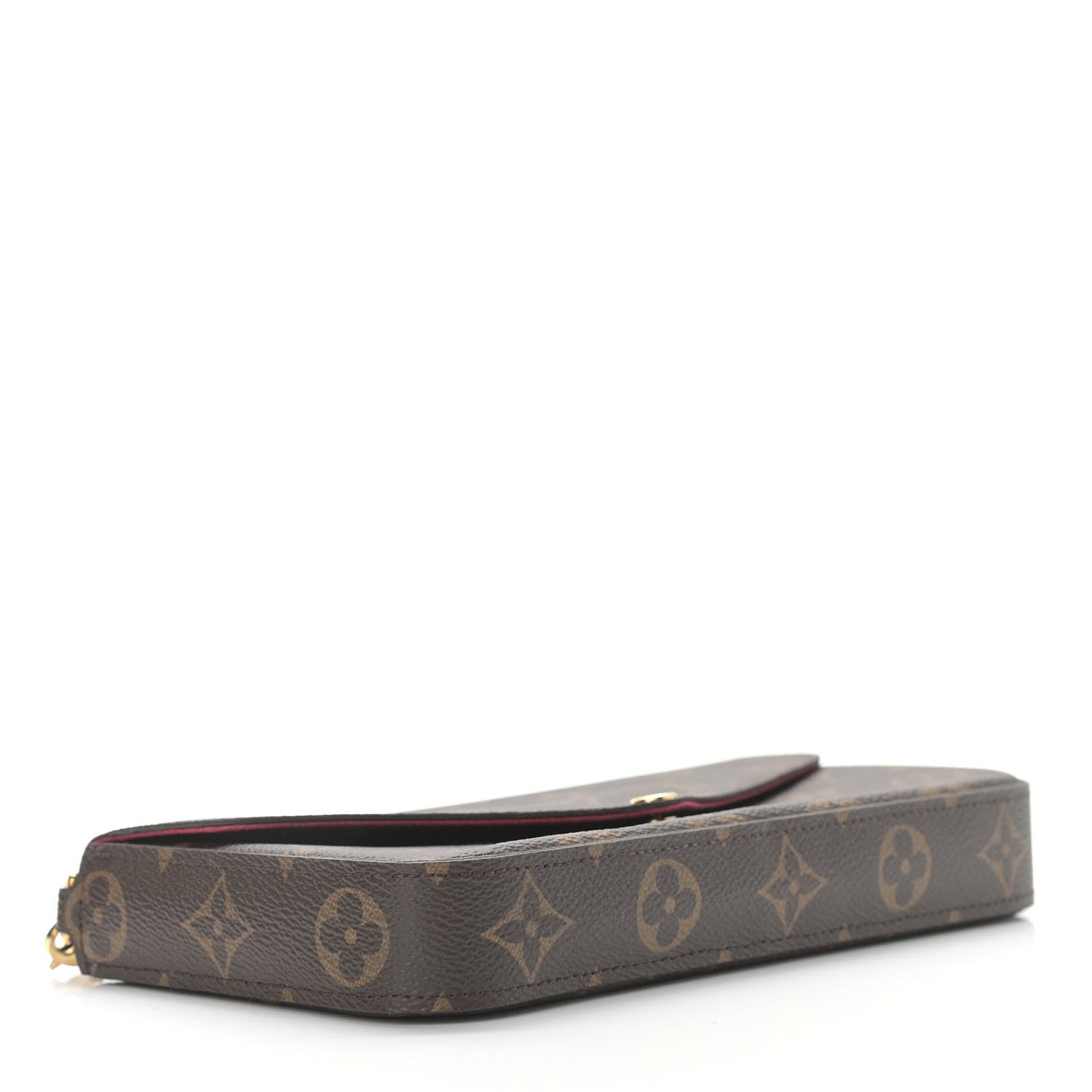 Louis Vuitton Monogram Pochette Felicie Chain Wallet Fuchsia 5 of 10