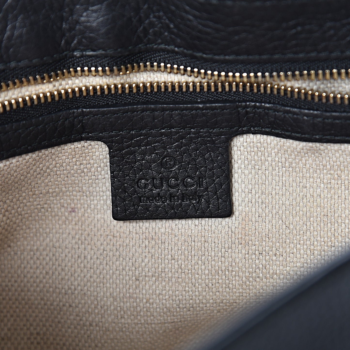 Pebbled Calfskin Medium Soho Flap Crossbody Black