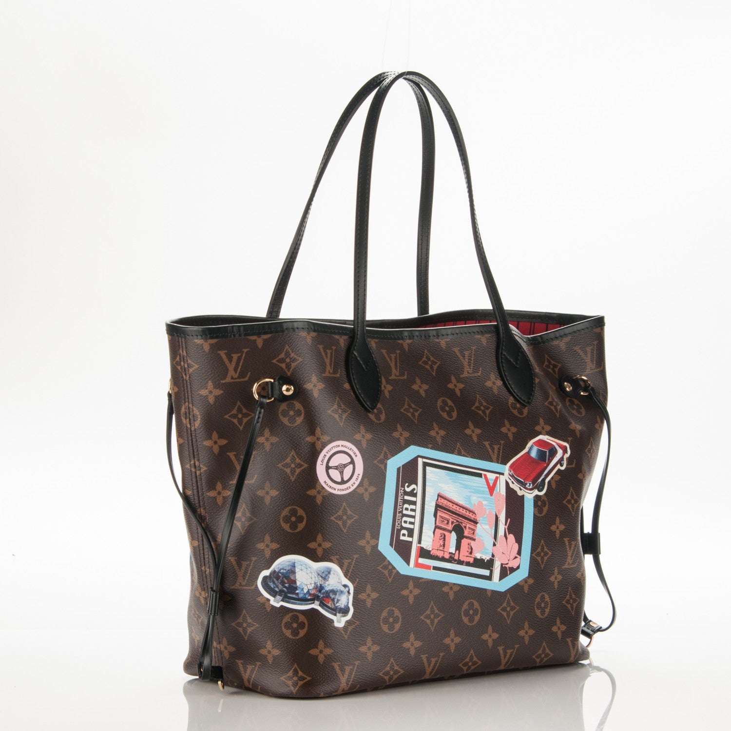 Louis Vuitton Monogram World Tour Neverfull MM 3 of 8