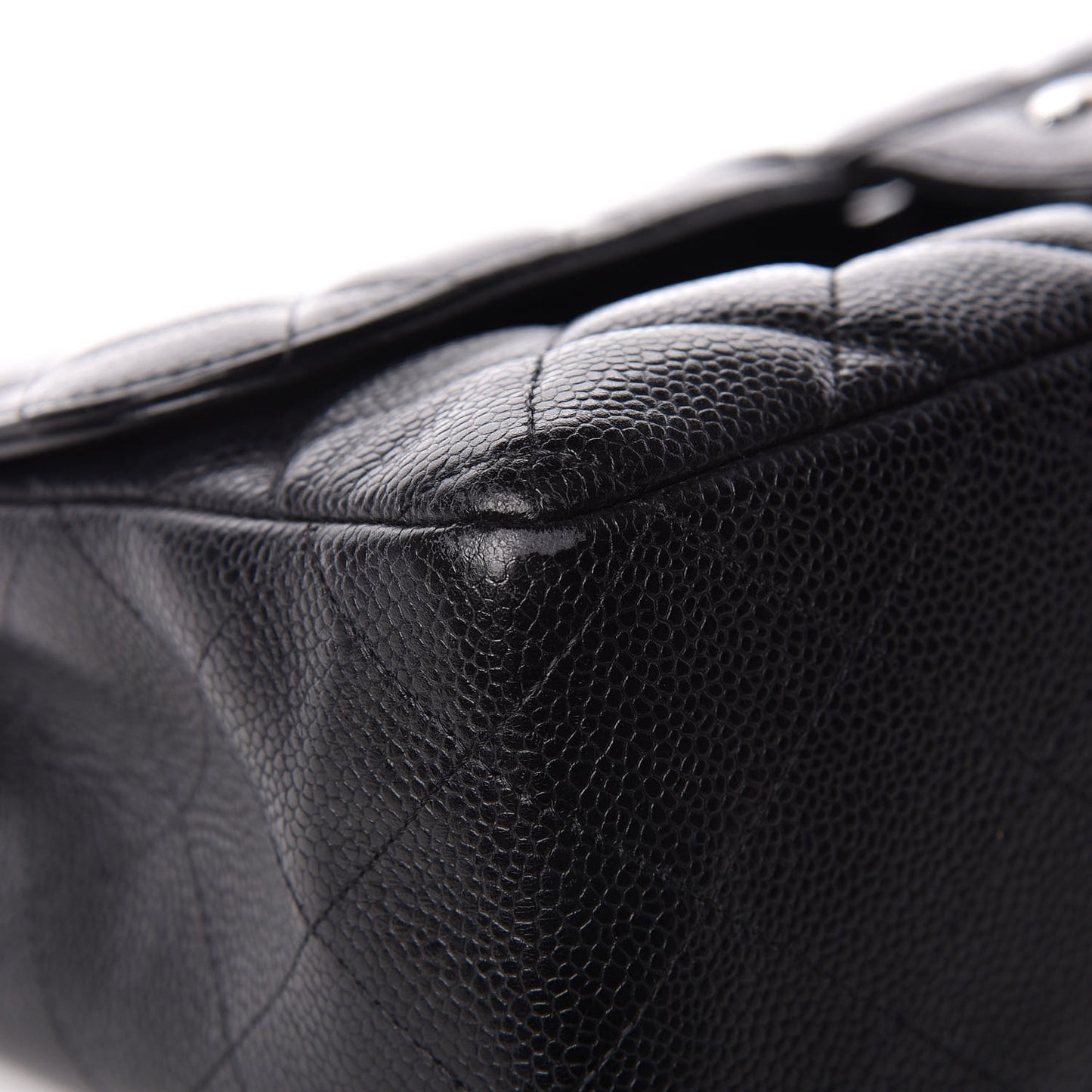 Caviar Quilted Jumbo Single Flap Black