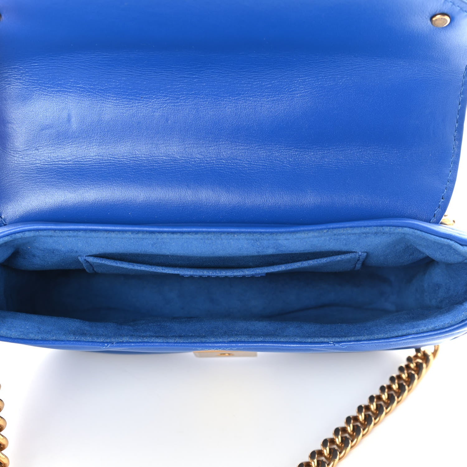 Louis Vuitton Calfskin New Wave Chain PM Blue Neon 7 of 9