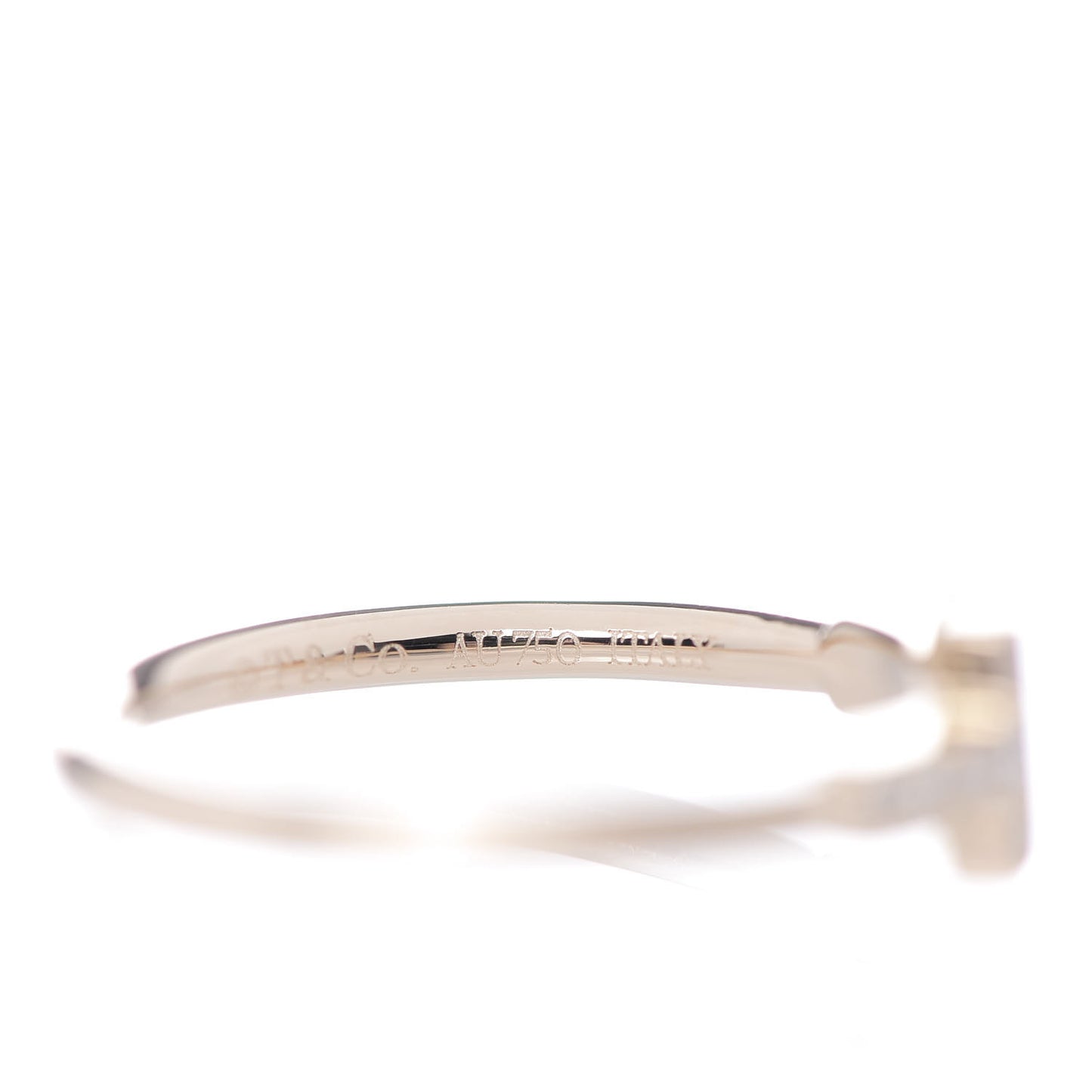 18K Rose Gold Diamond T Wire Ring 52 6