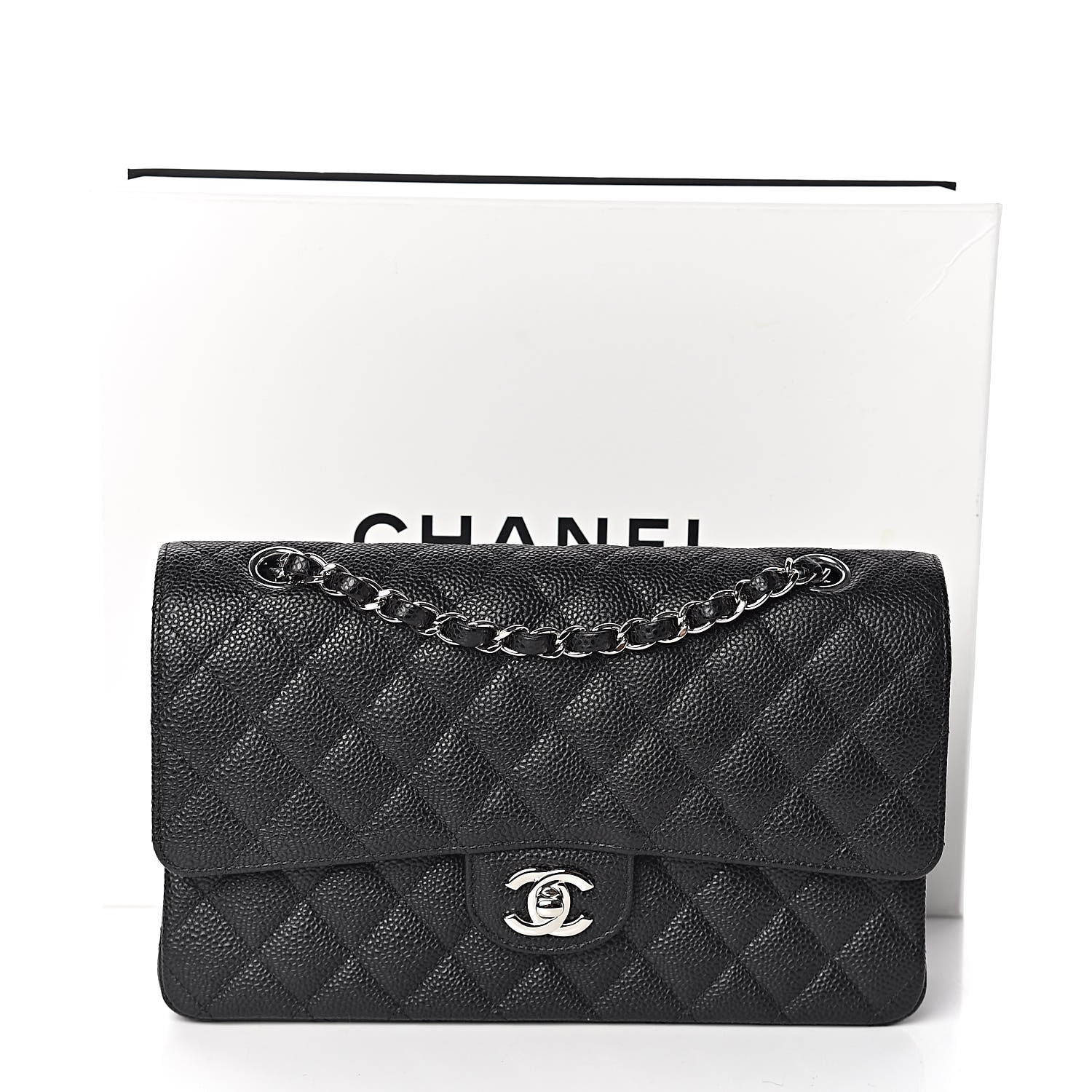 Chanel Caviar Quilted Medium Double Flap Black 11 of 11