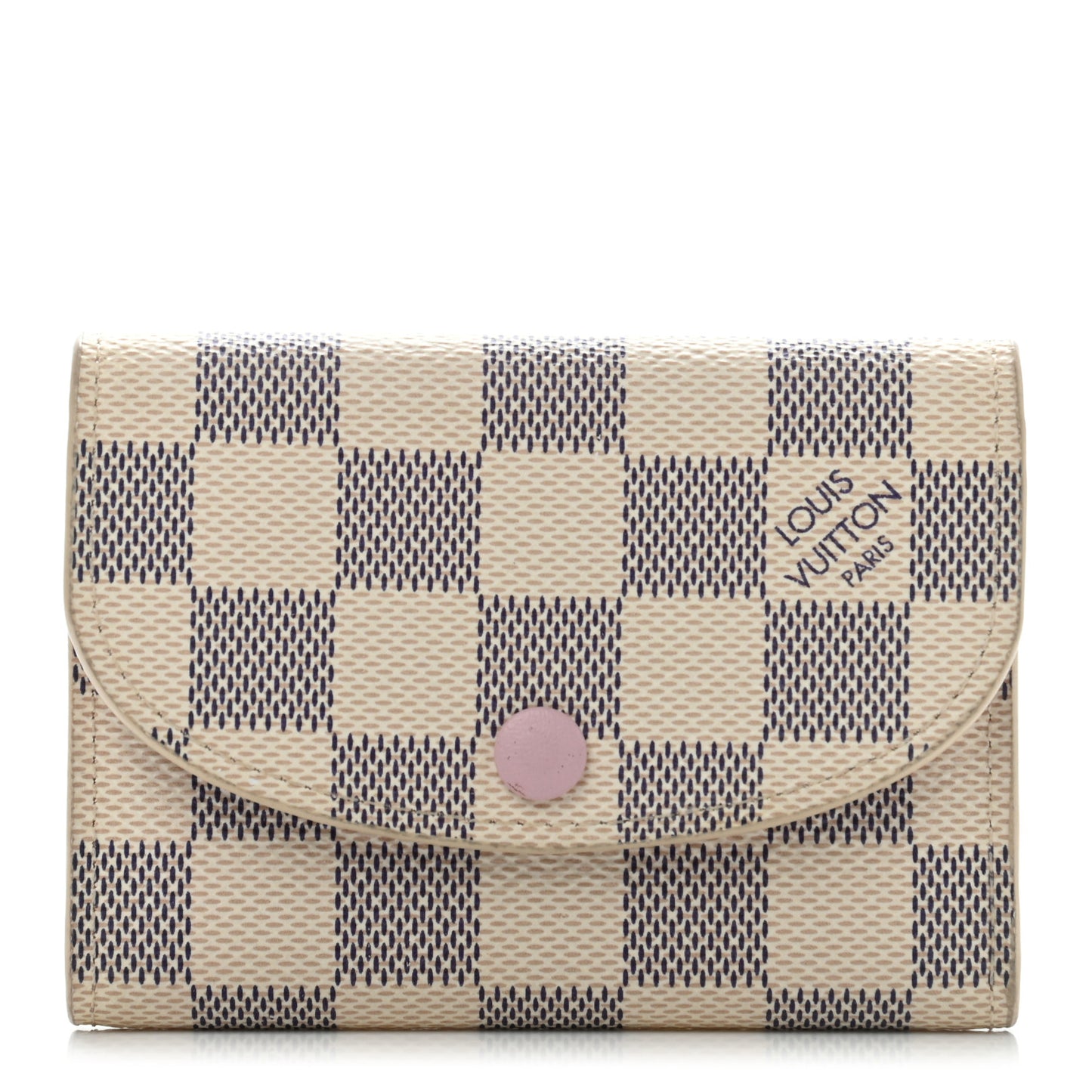 Damier Azur Rosalie Coin Purse Rose Ballerine