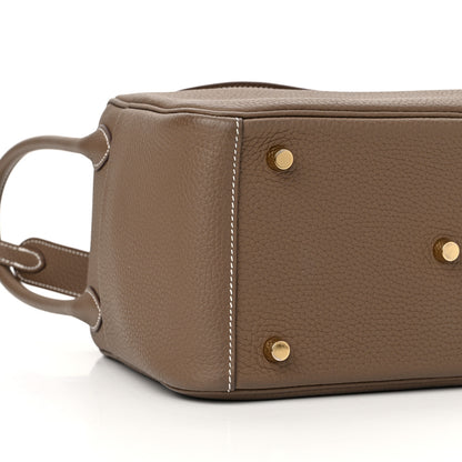 Hermes Taurillon Clemence Lindy 26 Etoupe 9 of 11