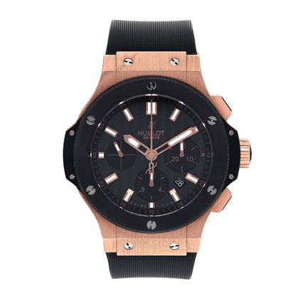 Hublot 18K Rose Gold Titanium Rubber 44mm Big Bang Evolution Automatic Watch Black 301.PM.1780. RX 1 of 5