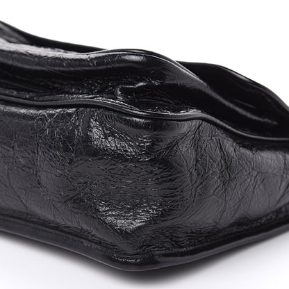 Saint Laurent Crinkled Calfskin Matelasse Monogram Medium Niki Chain Satchel Black 10 of 10