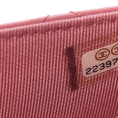 Chanel Lambskin Quilted Wallet On Chain WOC Pink 8 of 15