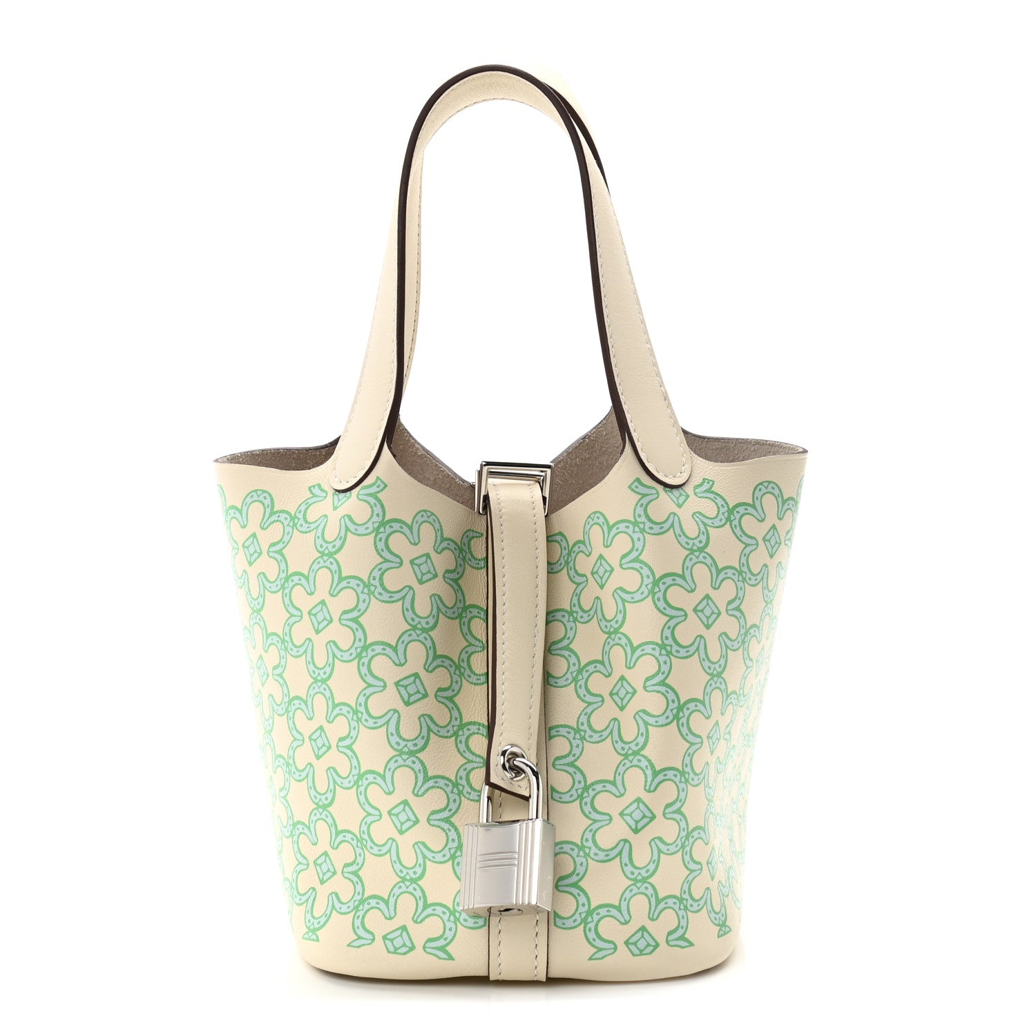 Hermes Swift Micro Lucky Daisy Picotin Lock Nata Vert 1 of 11