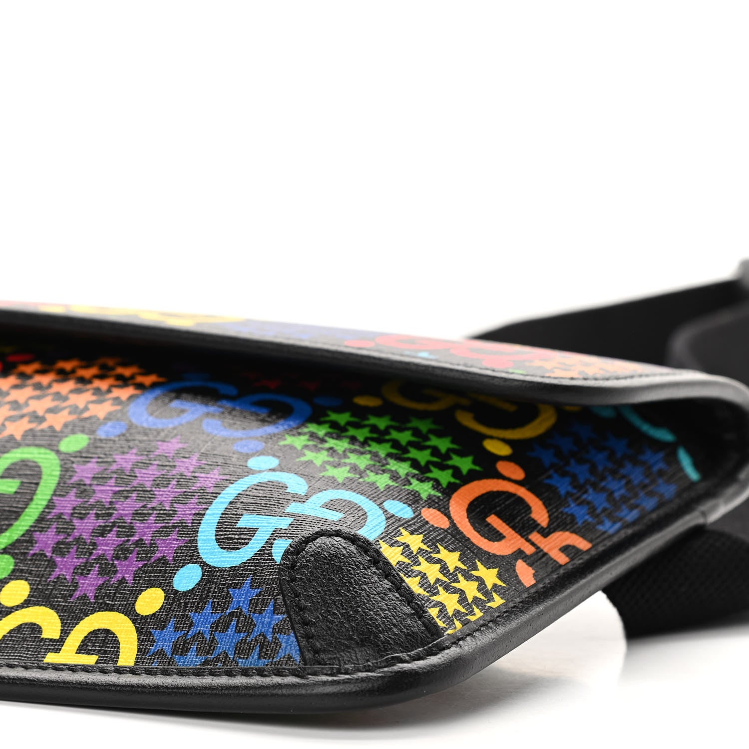 Gucci GG Supreme Monogram Psychedelic Slim Belt Bag Black 10 of 11