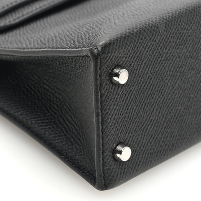 Hermes Epsom Mini Kelly Sellier 20 Black 9 of 10