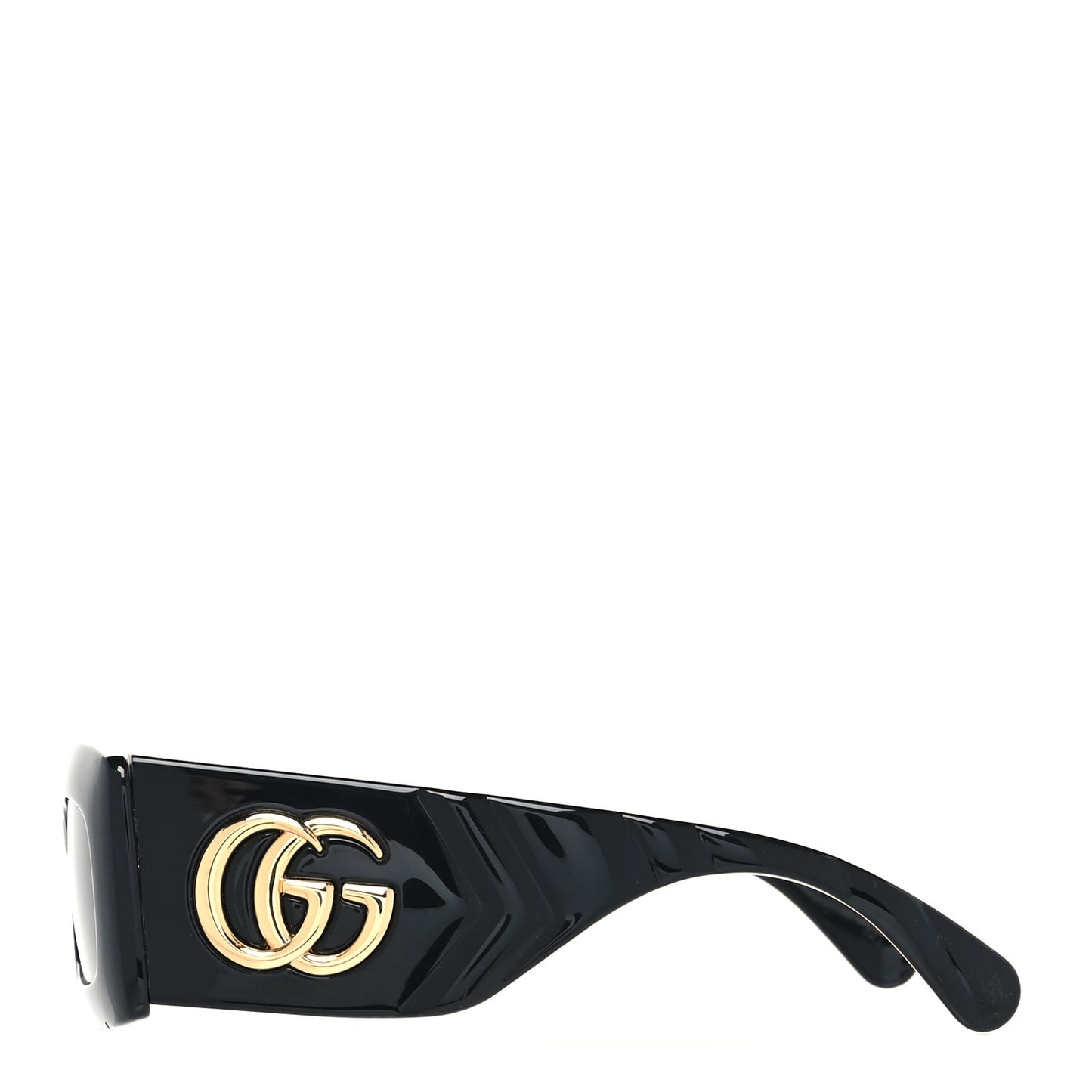 Acetate Rectangular Sunglasses GG0811S Black