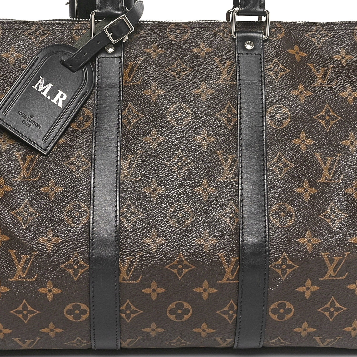 Louis Vuitton Monogram Macassar Keepall Bandouliere 45 9 of 11