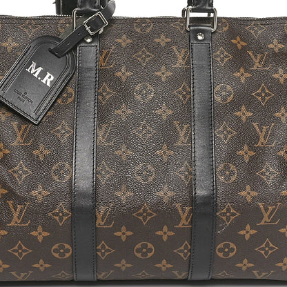 Louis Vuitton Monogram Macassar Keepall Bandouliere 45 9 of 11