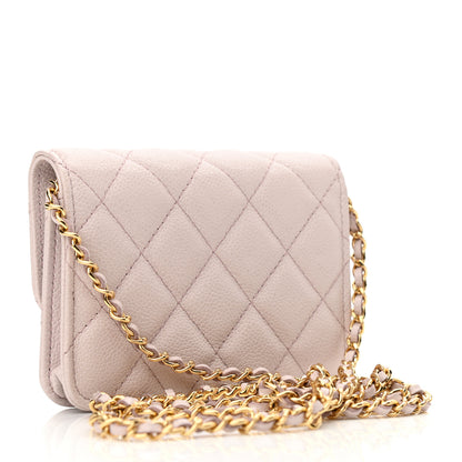 Chanel Caviar Quilted Miss Coco Clutch With Chain Light Purple 2 of 11