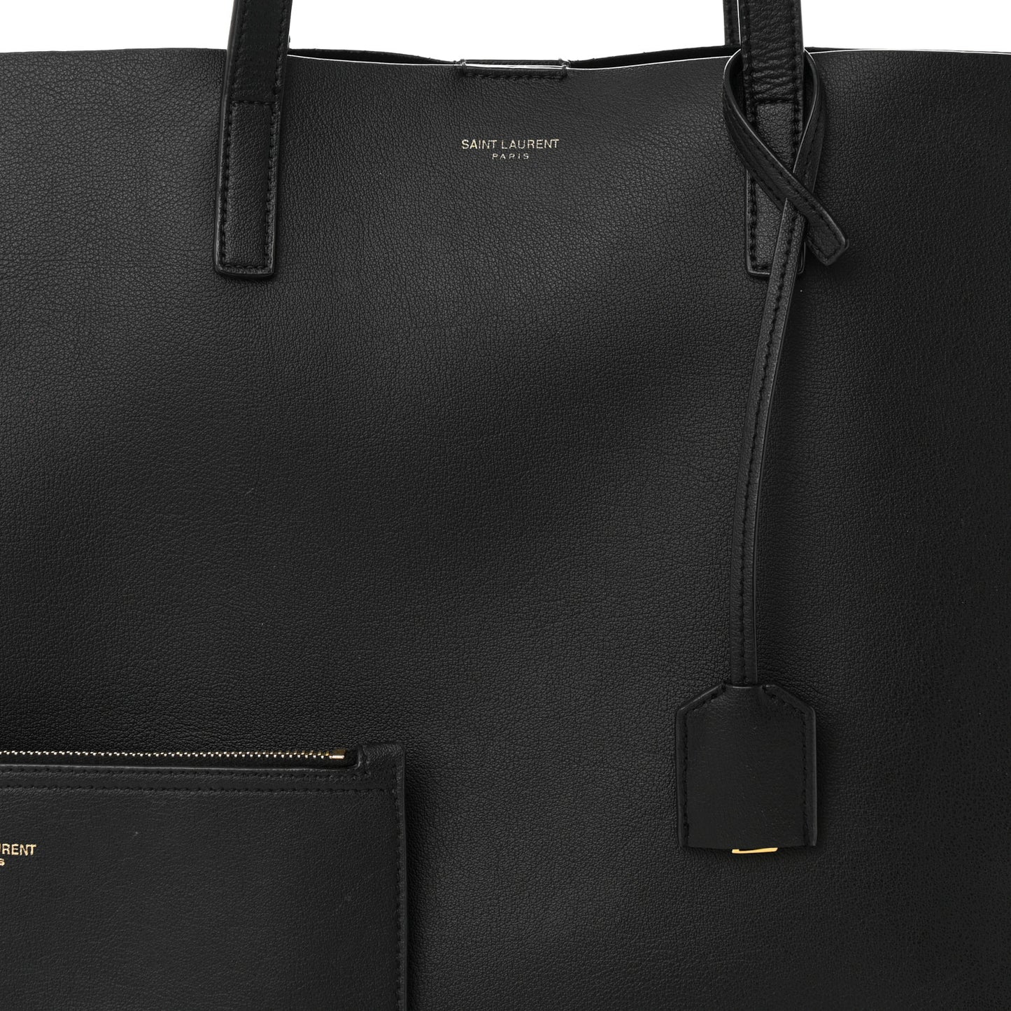 Calfskin Large Shopping Tote Black
