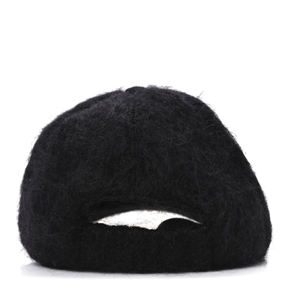 Gucci Mohair GG Lauren Baseball Hat L Black 6 of 8