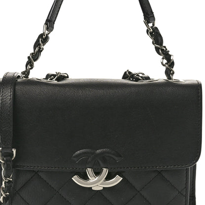 Chanel Goatskin Quilted Small CC Box Flap Black 8 of 12