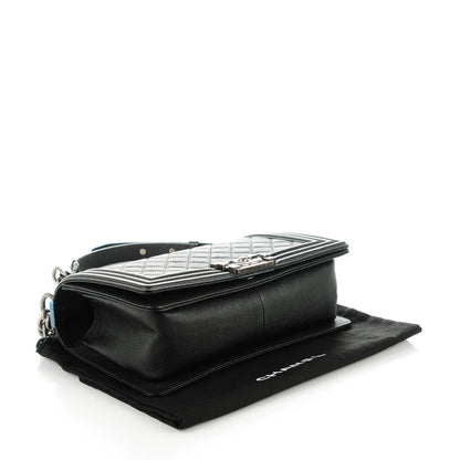 Chanel Caviar Quilted Medium Boy Flap Black 4 of 8