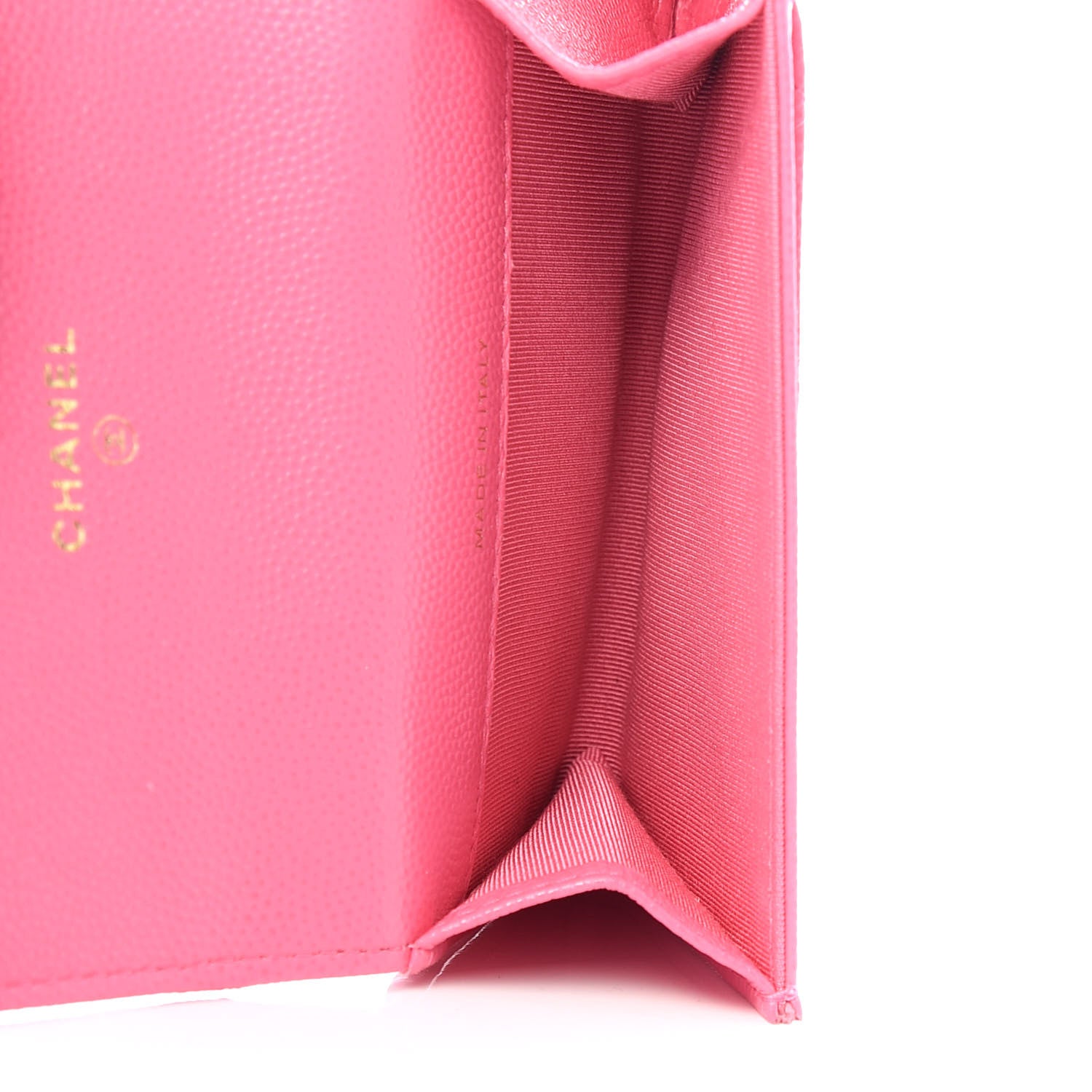 Chanel Caviar Quilted Flap Card Holder Wallet Pink 5 of 9