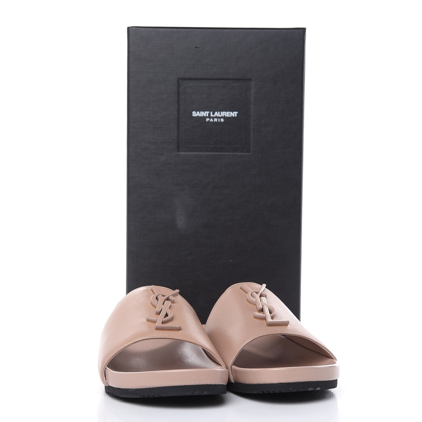 Nappa Joan Slide Sandals 37.5 Nude