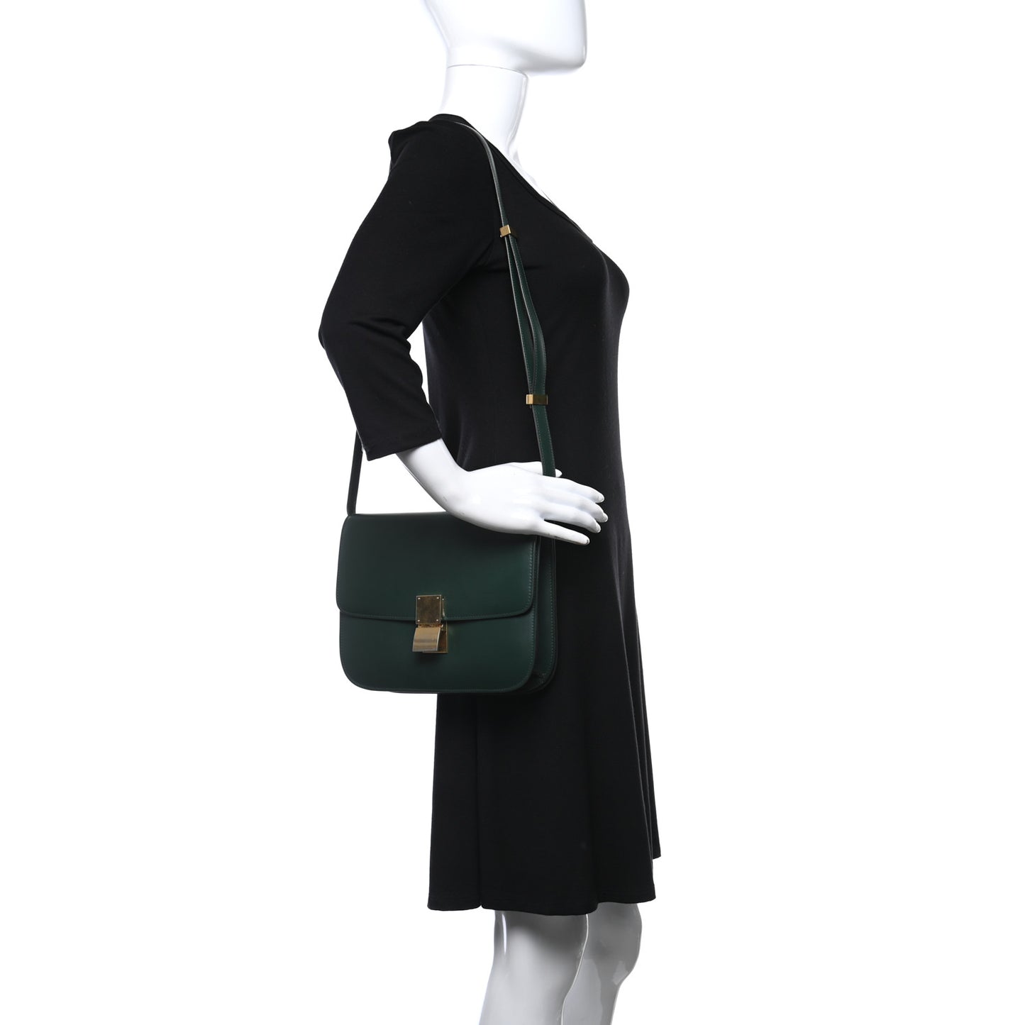 Box Calfskin Medium Classic Box Flap Bag Amazone