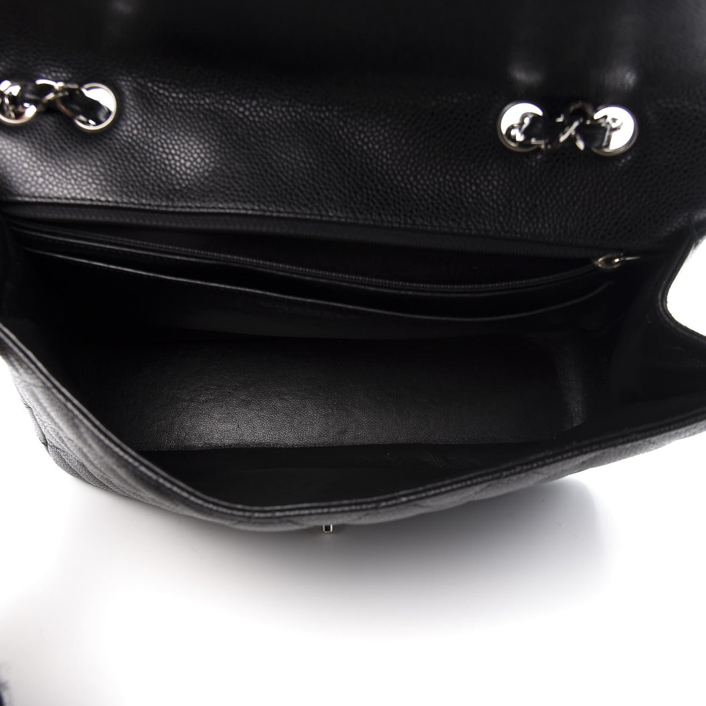 Caviar Quilted Jumbo Single Flap Black