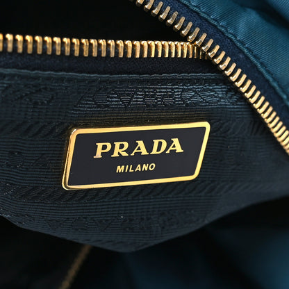 Prada Tessuto Nylon Satchel Blue 5 of 8