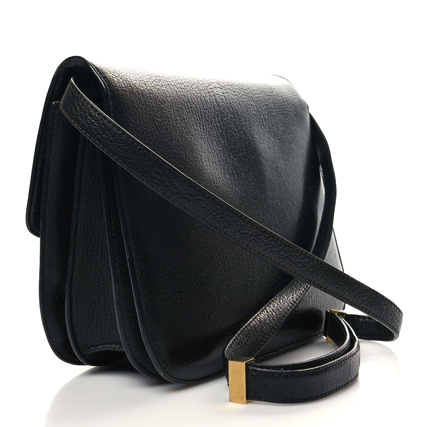 Celine Goatskin Medium Classic Box Flap Bag Black 3 of 15