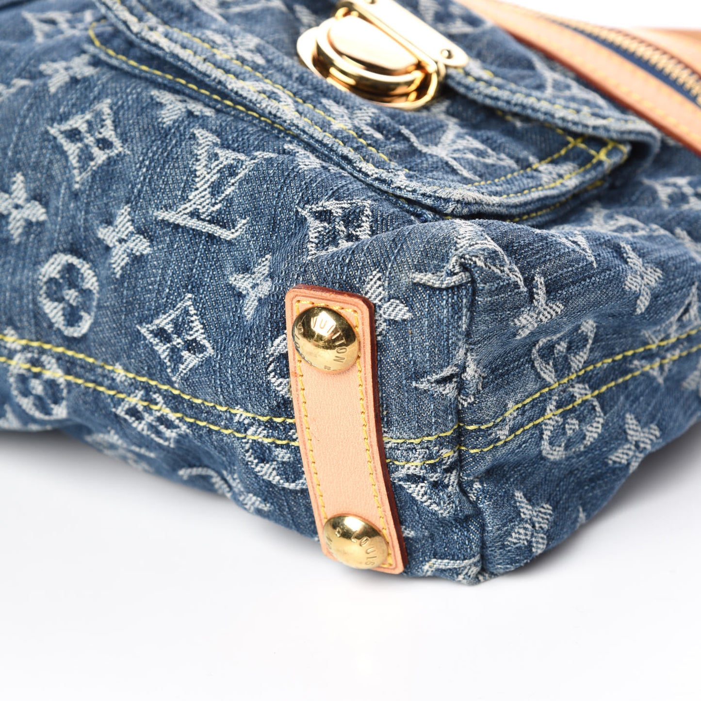 Monogram Denim Baggy PM Blue