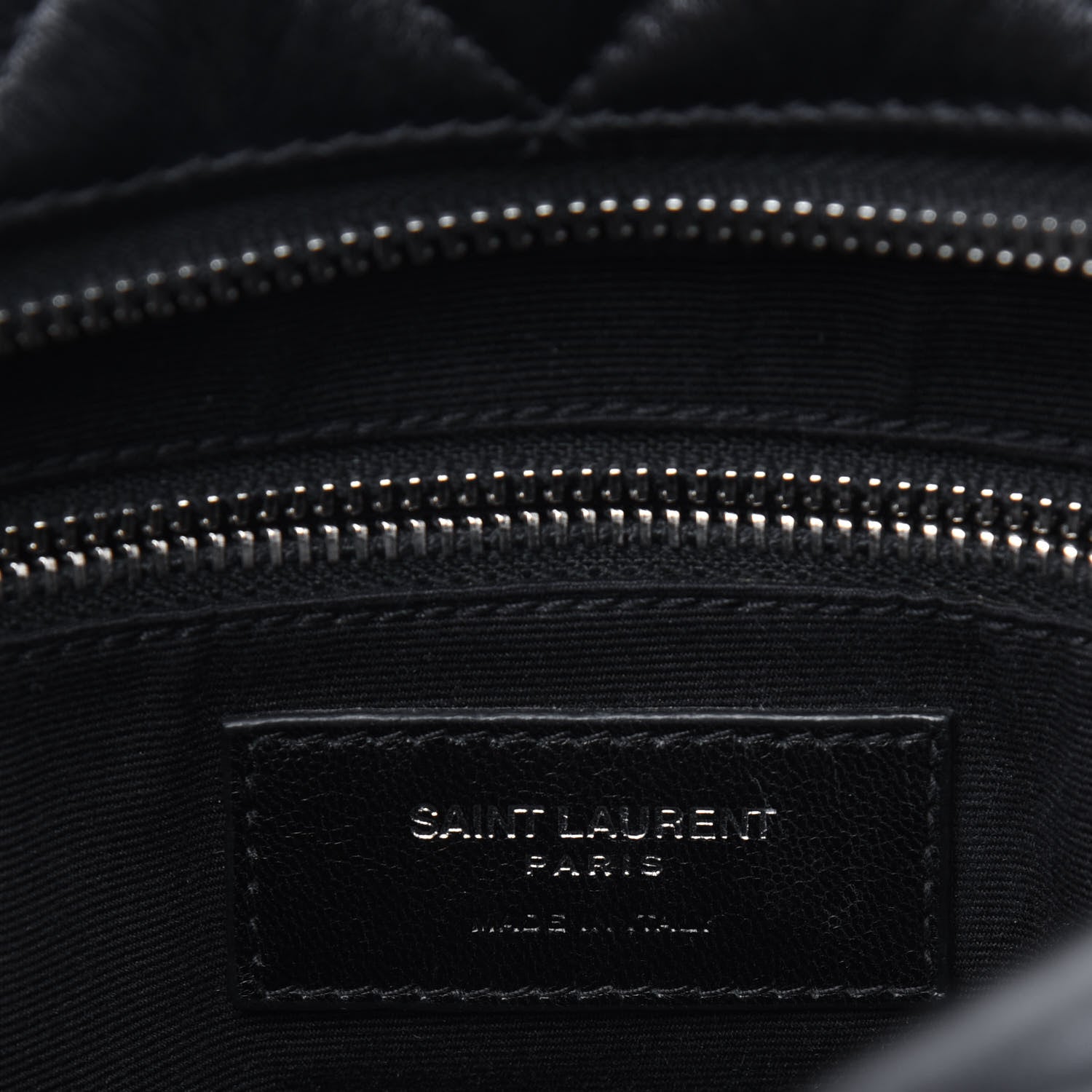 Saint Laurent Calfskin Y Quilted Monogram Small Loulou Bowling Bag Black 5 of 12