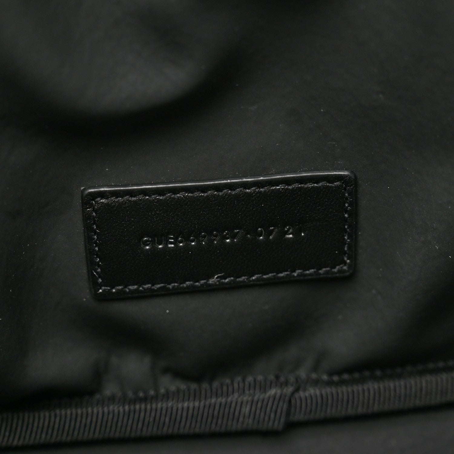 Saint Laurent Lambskin Quilted Lolita Cosmetic Pouch Black 7 of 7