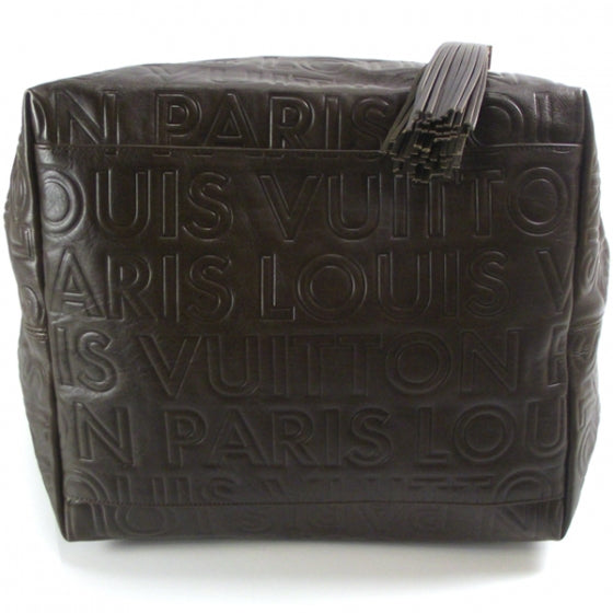 Louis Vuitton Monogram Embossed Whisper GM Chocolate 4 of 9