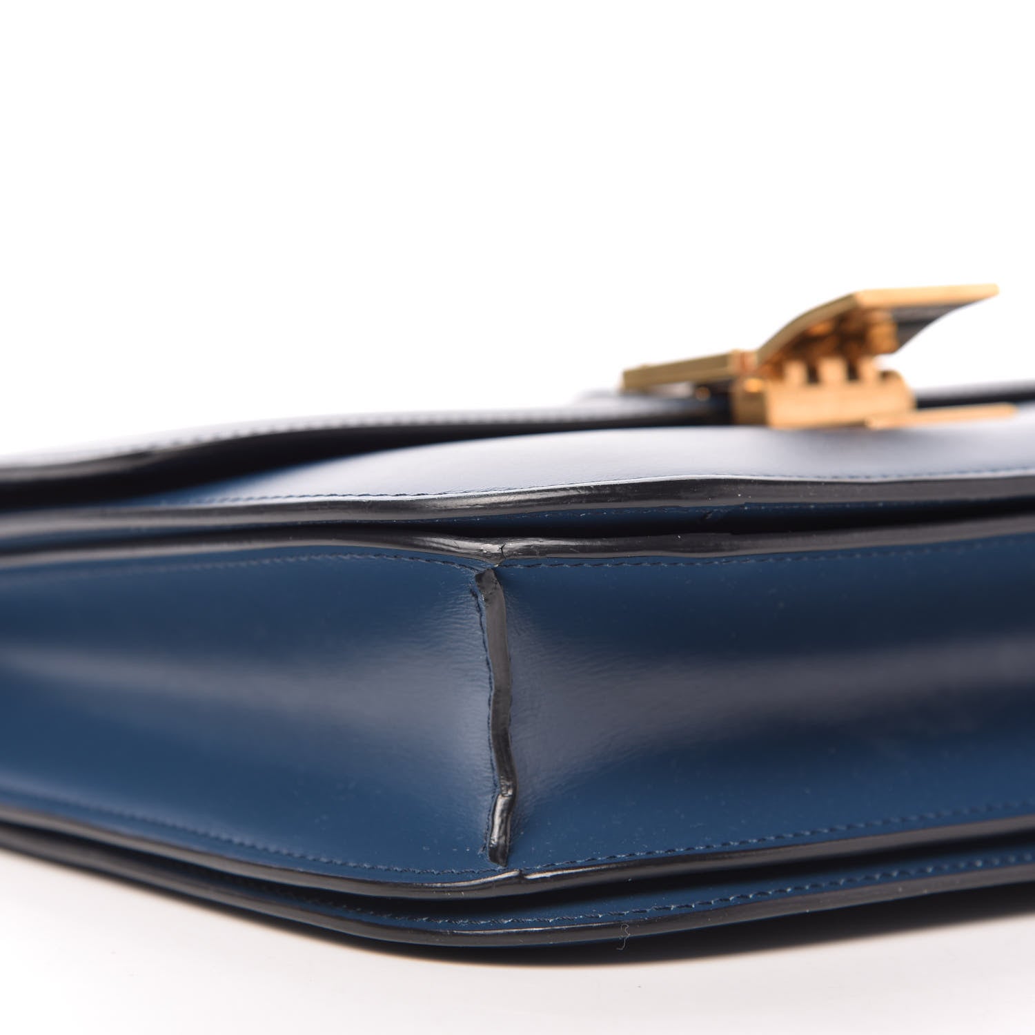 Celine Box Calfskin Medium Classic Box Flap Indigo 6 of 13
