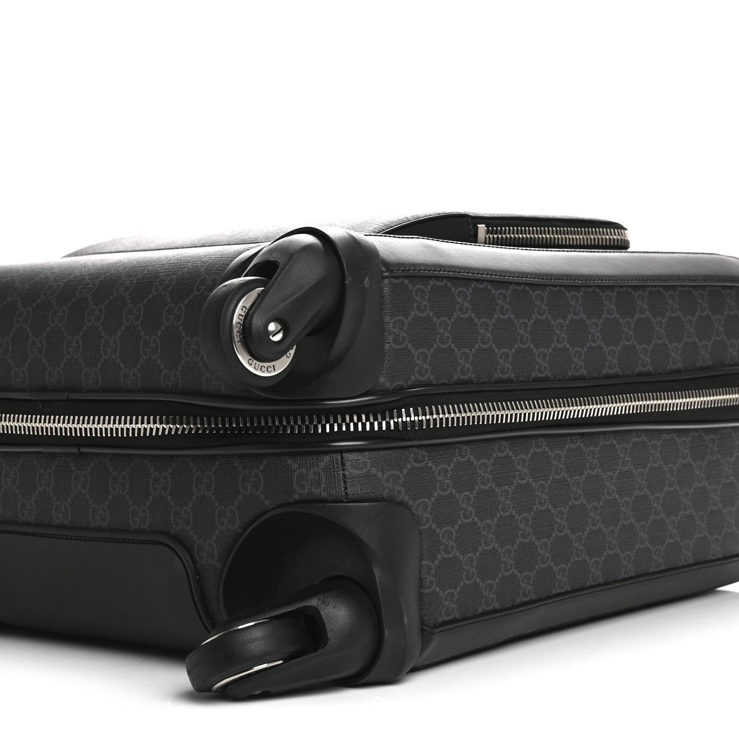 Gucci GG Supreme Monogram Gran Turismo Suitcase Black Grey 9 of 13