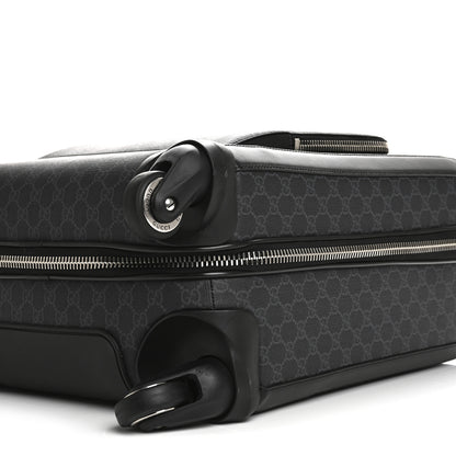 Gucci GG Supreme Monogram Gran Turismo Suitcase Black Grey 9 of 13