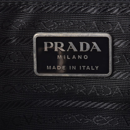 Prada Nylon Vela Medium Cinch Backpack Black 5 of 11