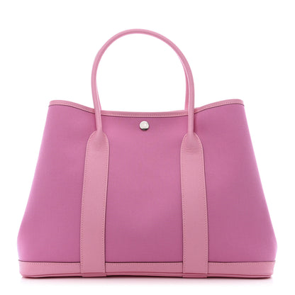 Hermes Toile Epsom Verso Garden Party 36 MM Bubblegum Rubis 1 of 10