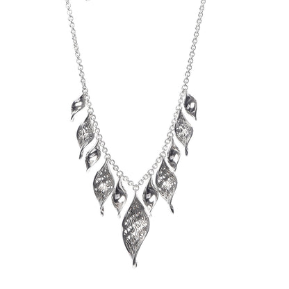 John Hardy Sterling Silver Classic Chain Wave Necklace 1 of 5
